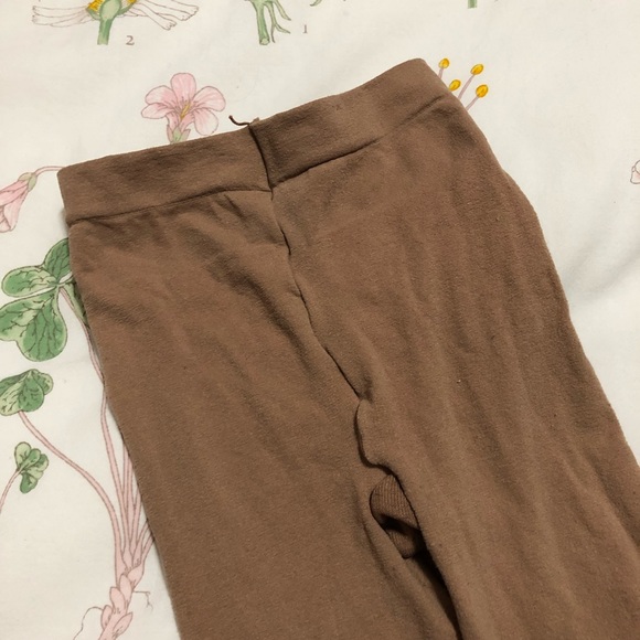 ✨2/$10✨ Kids Girls Thick Winter Nude Open Foot Tights - Picture 3 of 5